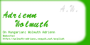 adrienn wolmuth business card